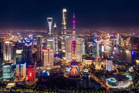 22100 Shanghai Night Skyline Stock Photos Pictures And Royalty Free