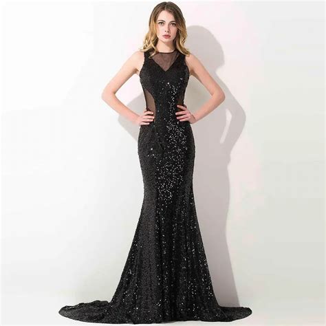 Buy Sexy Backless Long Black Prom Dresses 2016 High