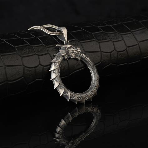 Ouroboros Necklace Espada Silver Artisan Silver Necklaces Touch Of