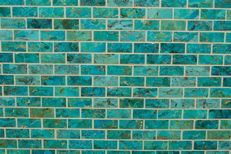 The Mosaic Turquoise Tile Is Handcrafted Using Jewelry Grade Turquoise