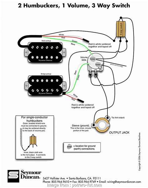 The trick is that the magnetic pole pieces in one coil are oriented with the n magnetic pole facing the strings and the. Humbucker 3, Switch Wiring Brilliant 2 Humbuckers 1 Volume 1 Tone 3, Switch Fresh Dimarzio ...