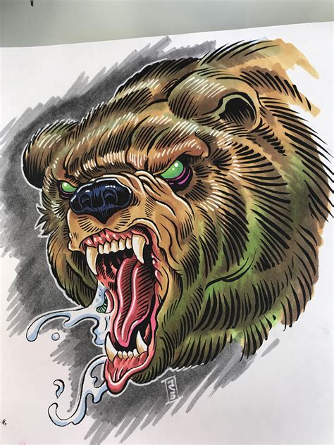 Angry Grizzly Bear Drawing Learn How To Draw An Angry Grizzly Bear Bears Step By Step