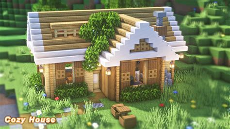 Minecraft How To Build An Aesthetic Cozy House Youtube