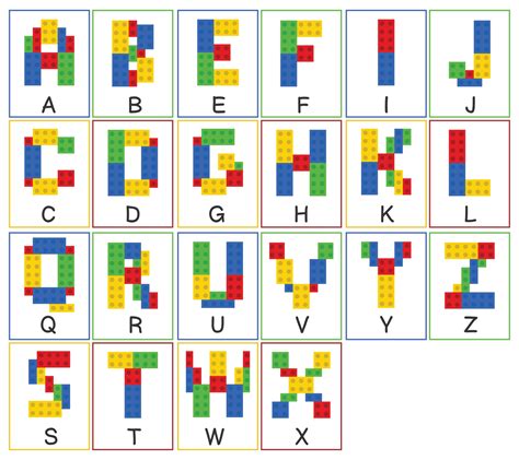 Best Printable LEGO Letters PDF For Free At Printablee