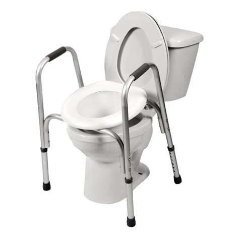 15% off bathroom handrail toilet shower handicap grab bar rails handle elderly support 0 review cod. 7007 / Raised Toilet Seat with Safety Frame - PCPMedical