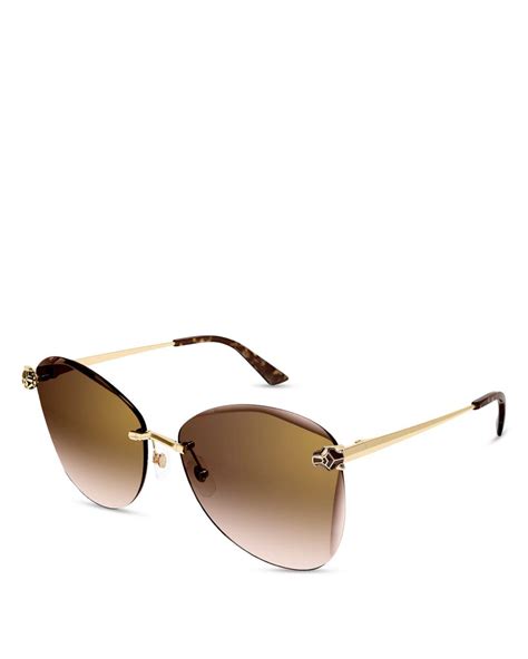 Cartier Kering Panthere Classic Butterfly Sunglasses For Men Lyst
