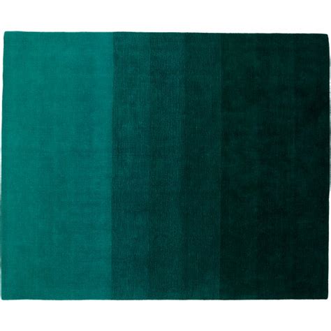 Ombre Teal Rug 8x10 Cb2