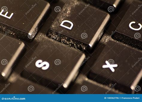 Dirty And Dusty Keyboard Stock Photo Image Of Dust 100362796
