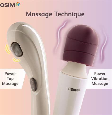 Osim Handheld Massagers Let You Choose Intensity Level For Gentle Or Strong Vibrations