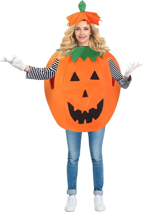 Halloween Pumpkin Costumes For Adult Unisex Fancy Dresscute Pumpkin
