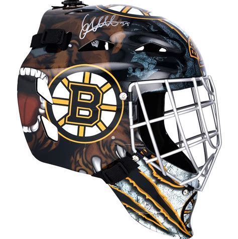 Linus Ullmark Boston Bruins Autographed Nhl Hockey Goalie Replica Mask
