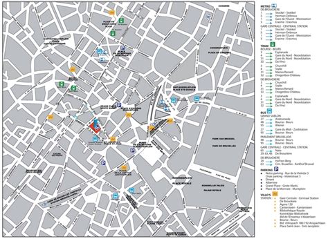 Brussels City Center Map
