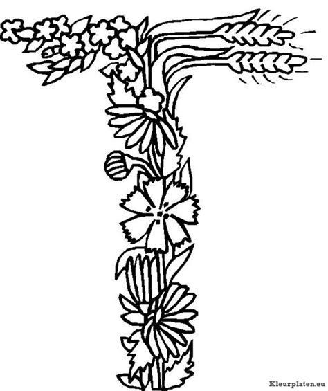 Hyacint knutselen woordkaarten lente voorjaar nederlandse woordenschat. Rapia kuning09: Kleurplaten Bloemen Letters