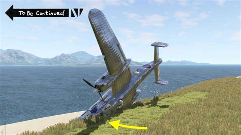 Plane Crash In Beamng Flight Simulator Realistic Crash Animations