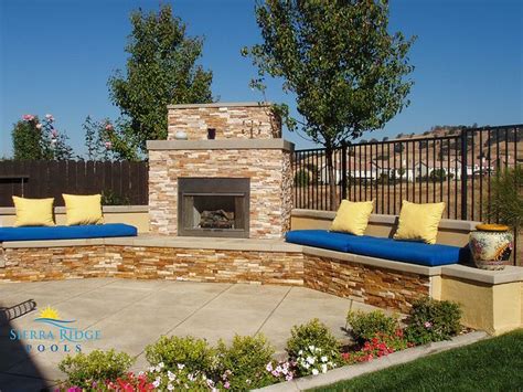Outdoor Fireplace With Bench Seating Modern Outdoor Fireplace Backyard Fireplace Outdoor