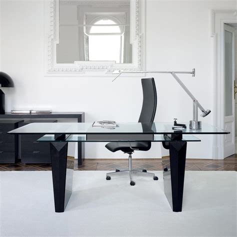 Glass Desks For Home Office Contemporary Diy Office Desk Modern Home