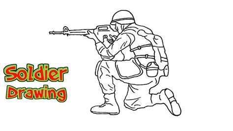 How To Draw A Soldier For Beginners Soldier Drawing Drawing