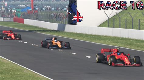 F1 2019 British Grand Prix Career Ferrari Season 4 Race 10 Youtube