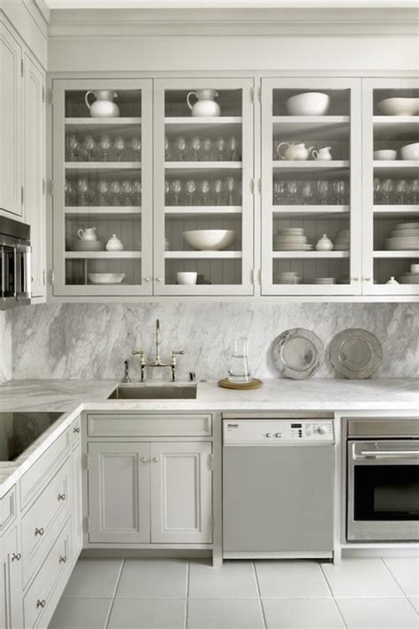 Check spelling or type a new query. Kitchen with Glass Front Cabinets - Transitional - Kitchen ...