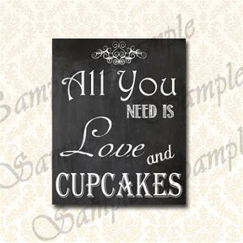 Wedding Sign Printable Chalkboard Cupcake Table Sign All You Etsy