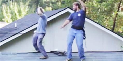 This Guy Believes The Roof Is A Perfect Place For A Dance Party Huffpost