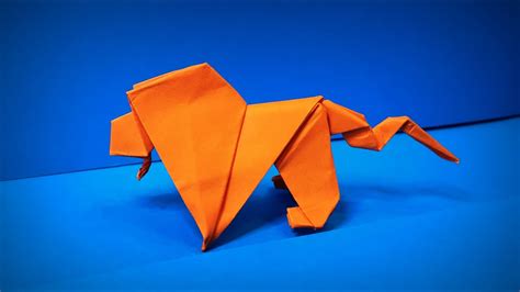 Origami Lion How To Make A Paper Lion Origami Animals Easy