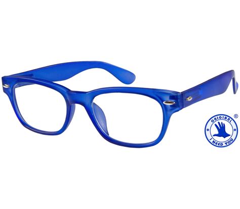 Woody Blue Reading Glasses Tiger Specs