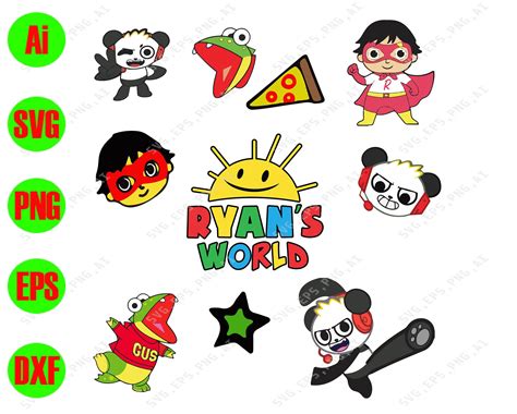 Ryan's world font svg,png,clipart, ryan svg, file for cut, cricut nalancliz 5 out of 5 stars (13) $ 2.17. Pin on Jax's 6th Birthday
