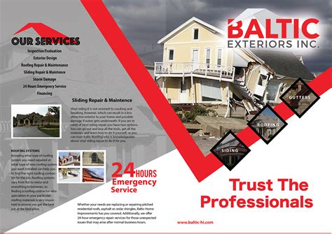 Upmarket Modern Residential Construction Brochure Design For Baltic