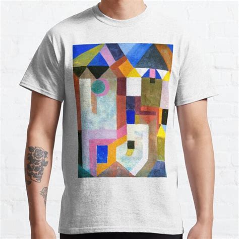 Paul Klee Colorful Architecture Klee Inspired Fine Art T Shirt For