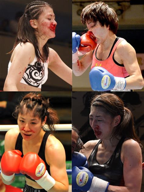 A Lot Of Nosebleeds In Japanese Female Boxing By