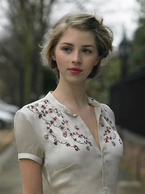 Hd Wallpaper Blonde Actress Hermione Corfield Women Blue Eyes Face