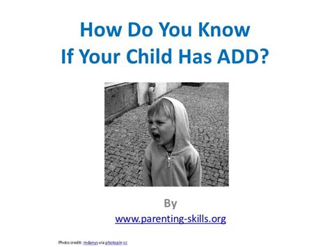 How Do You Know If Your Child Has Add