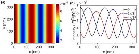 The interference intensity profiles for BSW excited by 2D ...