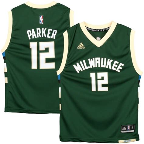Youth Milwaukee Bucks Jabari Parker Adidas Green Replica Jersey Nba Store