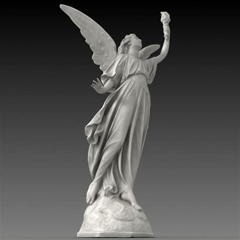 Lucy A Christian Angel Statue Free 3d Model Max Obj Fbx