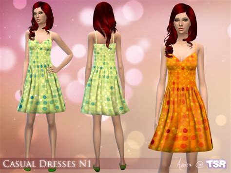 The Sims Resource Casual Dresses N1