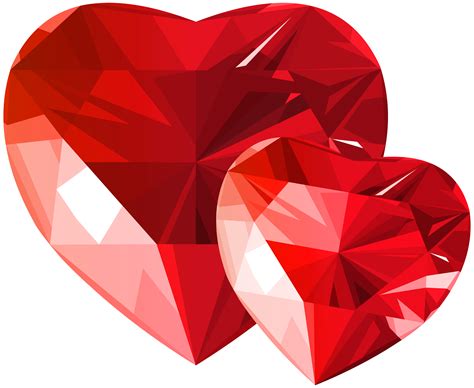 Diamond Hearts Red Transparent Png Clip Art Gallery Yopriceville