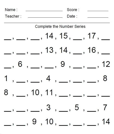 Missing Numbers Worksheet 01 Math For Kids Mocomi Skip Count