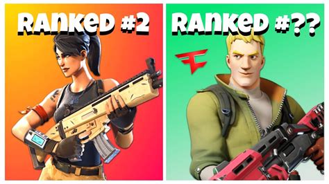Ranking Every Default Skin In Fortnite Chapter 2 All Default Skins Ranked Youtube