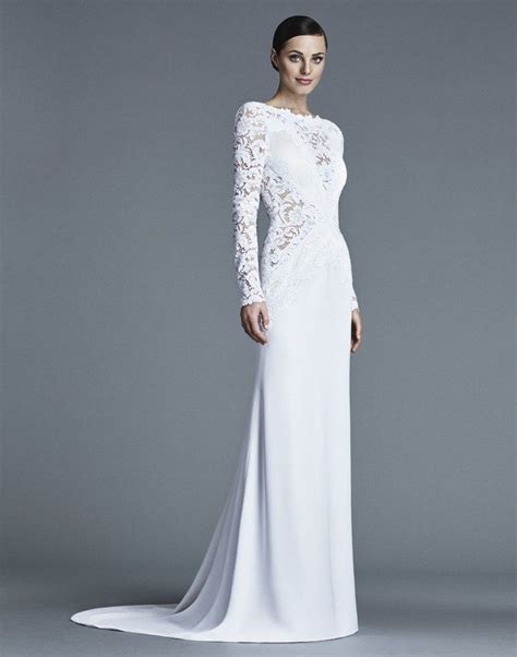 31 wedding dresses with sleeves show the sexier side of covered up lace dress with sleeves