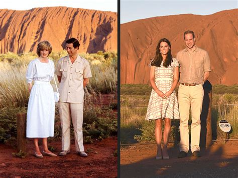Prince charles and princess diana with prince william visiting australia on her first overseas tour. Kate and William Pose Just Like Charles and Diana at ...