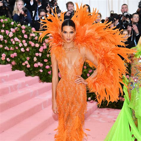 Kylie Jenner Met Gala Dress Real Feathers Famous Person