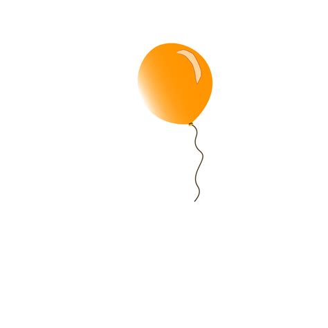 Orange Balloon Birthday Free Image On Pixabay