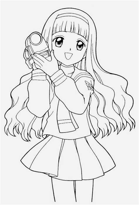Anime Coloring Pages Online - Free Coloring Pages For Kids - Coloring Home