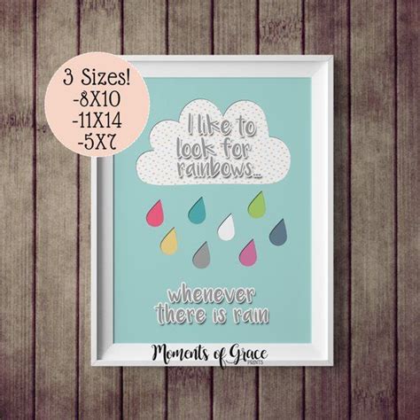 I Like To Look For Rainbows Lds Baptism Printable When I Am Etsy