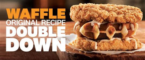 Kfc 1 For 1 Waffle Original Receipe Double Down