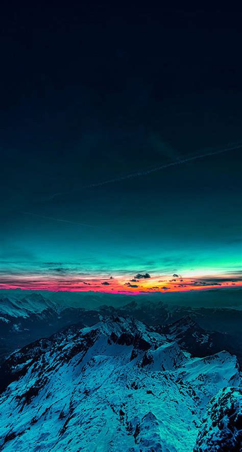 Beautiful Sunset Mountain The Iphone Wallpapers