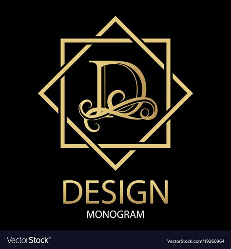 Design Modern Logo Letter Monogram For Business Vector Image