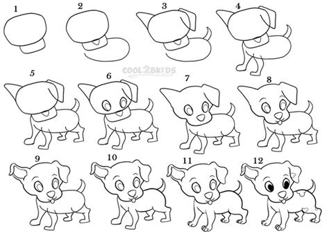 How To Draw A Puppy Step By Step Pictures Cool2bkids